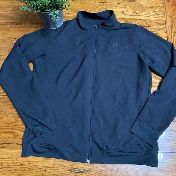 𝅺under Armour Nylon Jacket Black Full Zip Size MD. - Picture 7 of 10